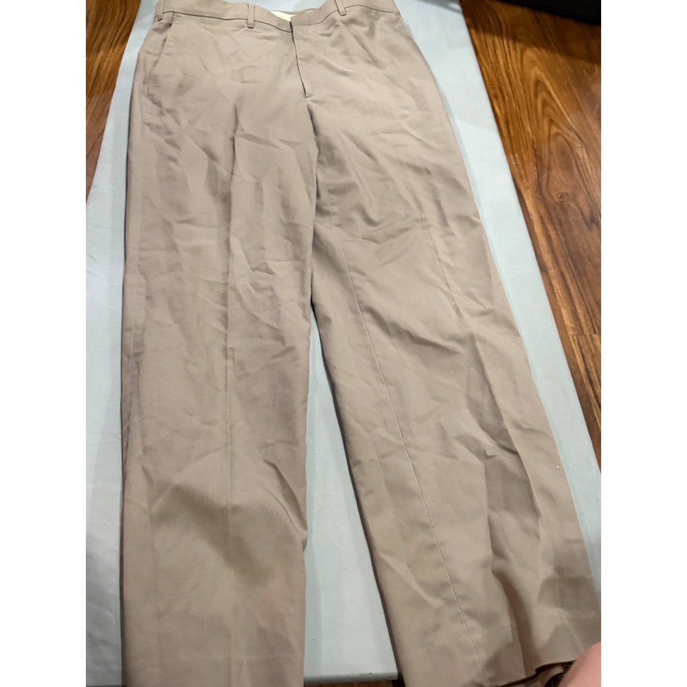 Vintage Mens Cotton Natural Blend Chino Pants 36x32 Khaki Tan